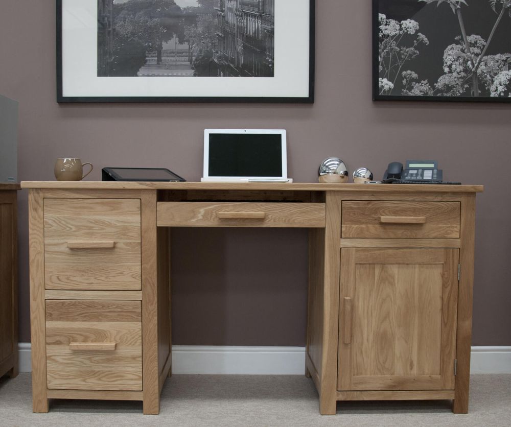 Homestyle GB Opus Oak Large Computer Desk