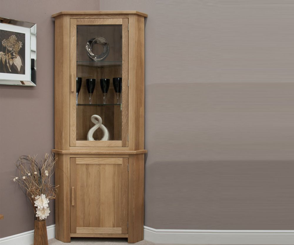 Homestyle GB Opus Oak Corner Display Unit