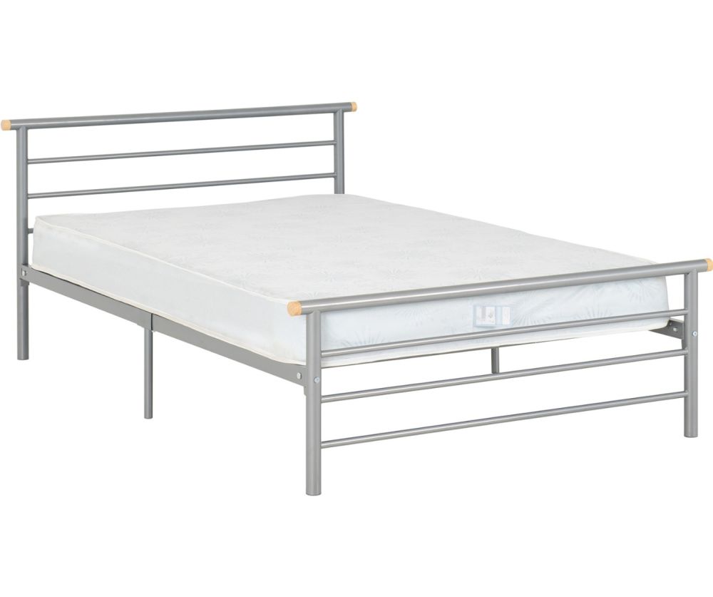 Seconique Orion Silver Low Foot End Metal Bed
