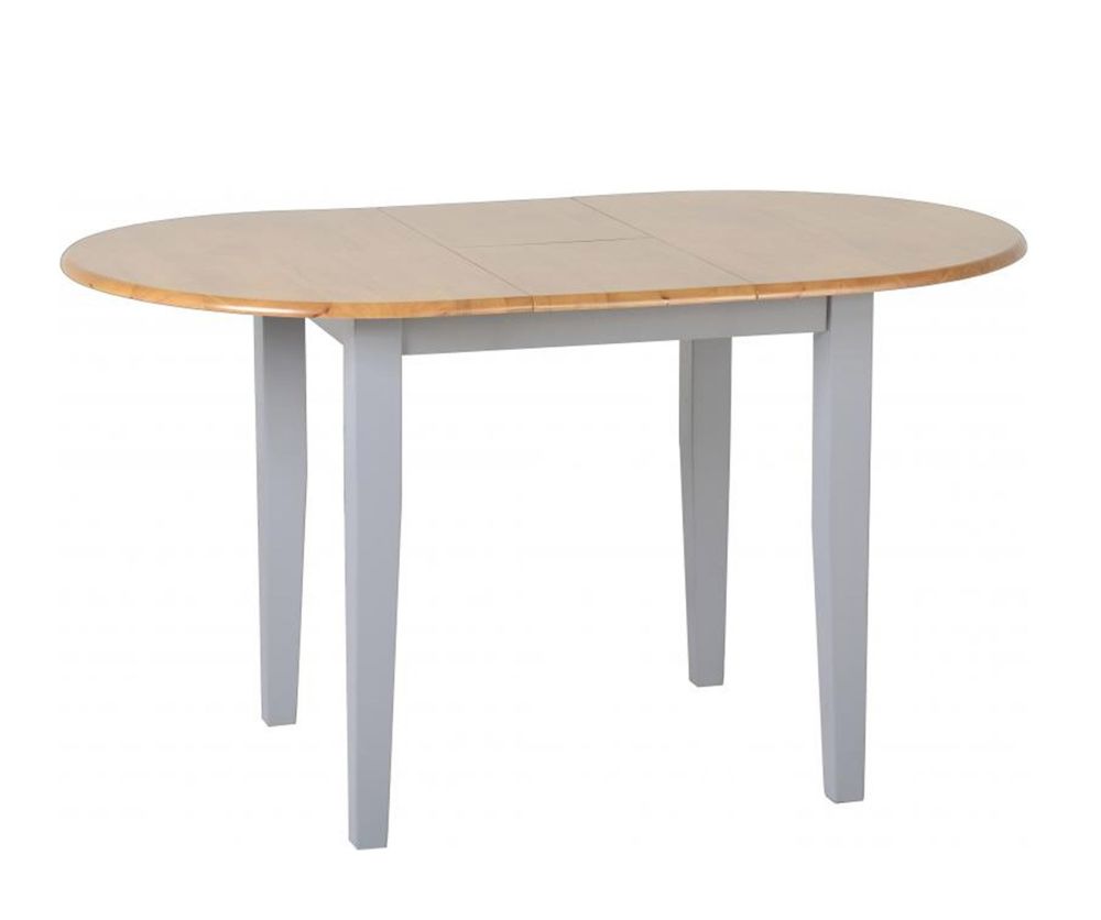 Seconique Oxford Grey Extending Dining Set with 4 Grey Fabric Chairs
