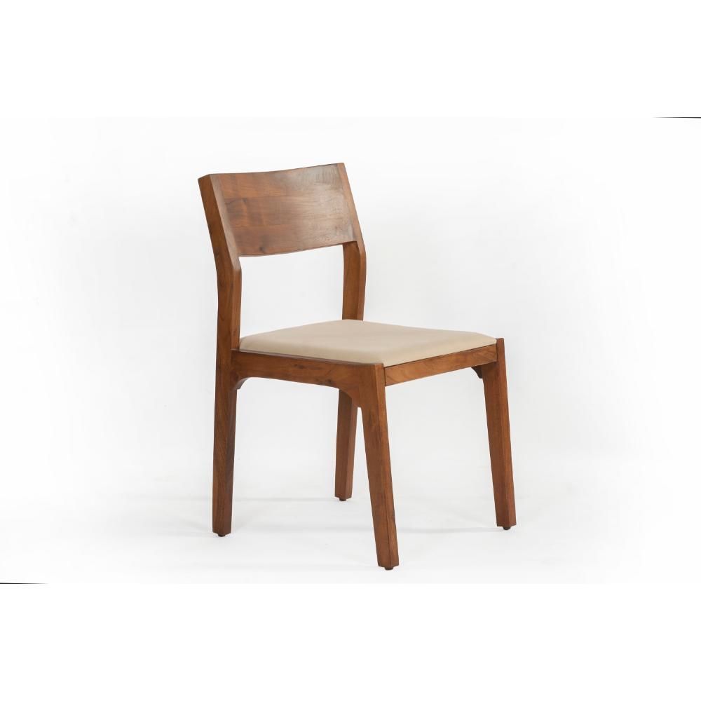 Furniture Link Panama Walnut Dining Chair in Pair