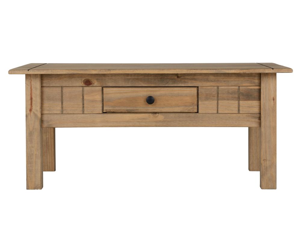 Seconique Panama Solid Pine 1 Drawer Coffee Table