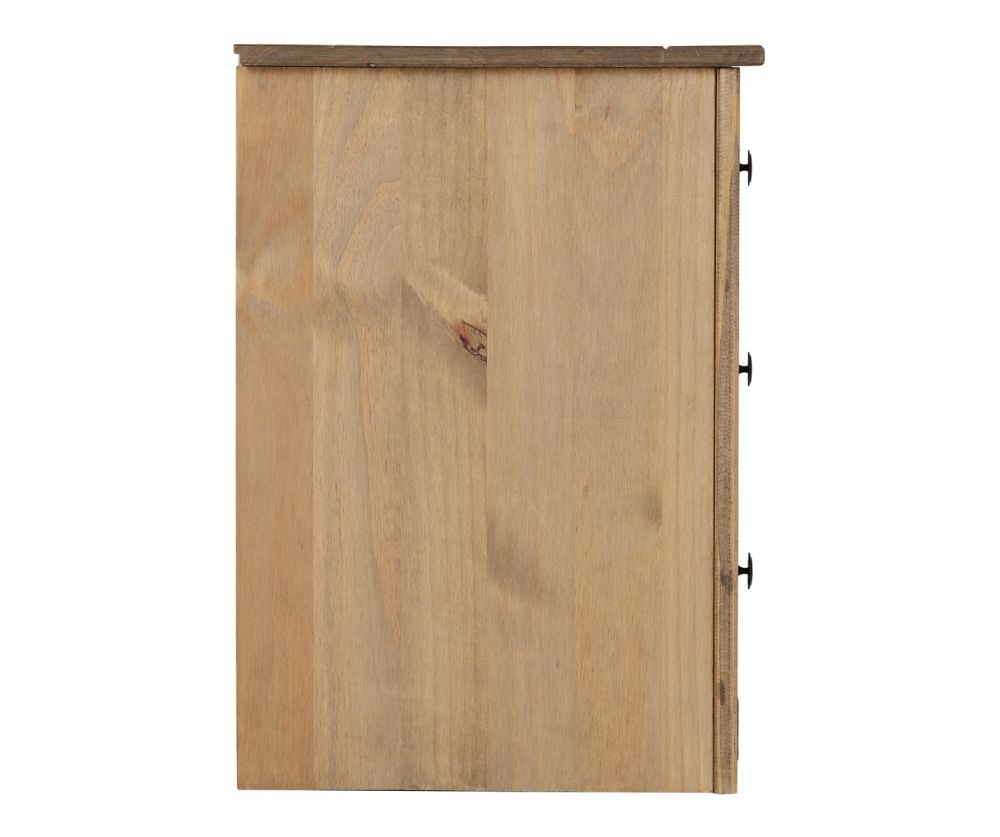 Seconique Panama Solid Pine 3 Drawer Bedside Chest