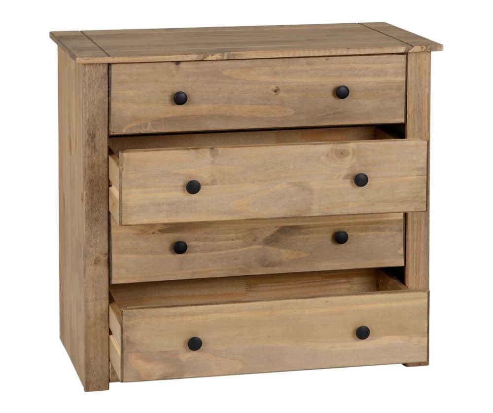 Seconique Panama Solid Pine 4 Drawer Chest