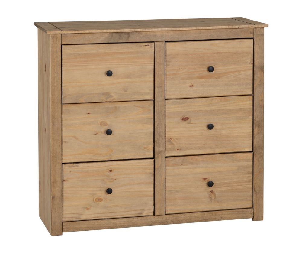 Seconique Panama Solid Pine 6 Drawer Chest