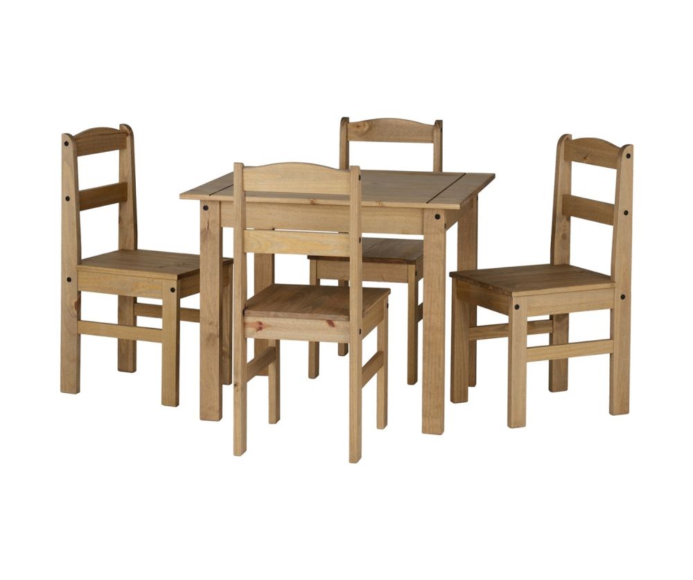 Seconique Panama Dining Set with 4 Dining Chairs