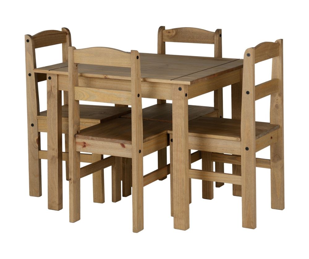 Seconique Panama Dining Set with 4 Dining Chairs