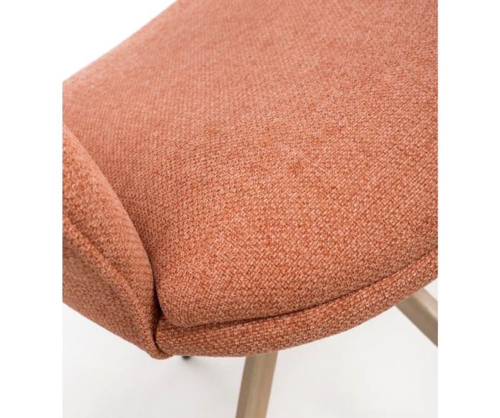 Furniture Link Perth Brick Swivel Dining Chair in Pair