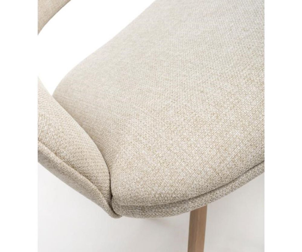 Furniture Link Perth Natural Swivel Dining Chair in Pair