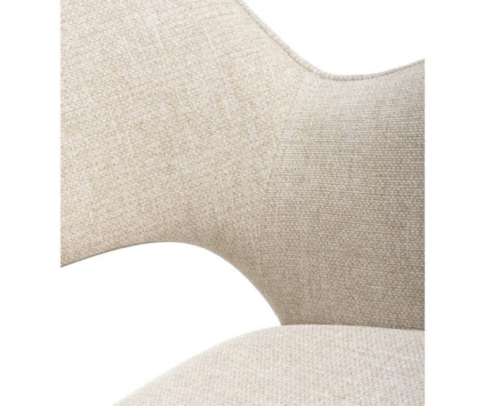 Furniture Link Perth Natural Swivel Dining Chair in Pair