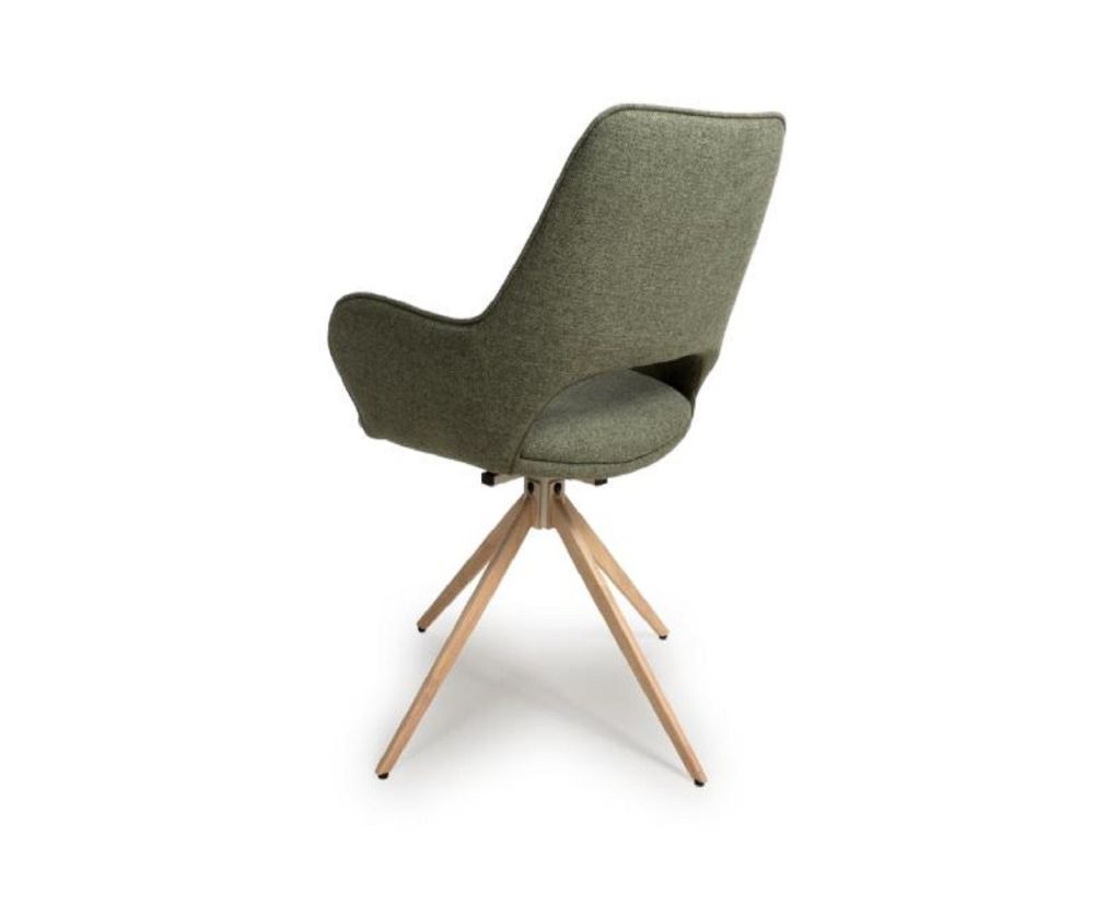 Furniture Link Perth Sage Swivel Dining Chair in Pair