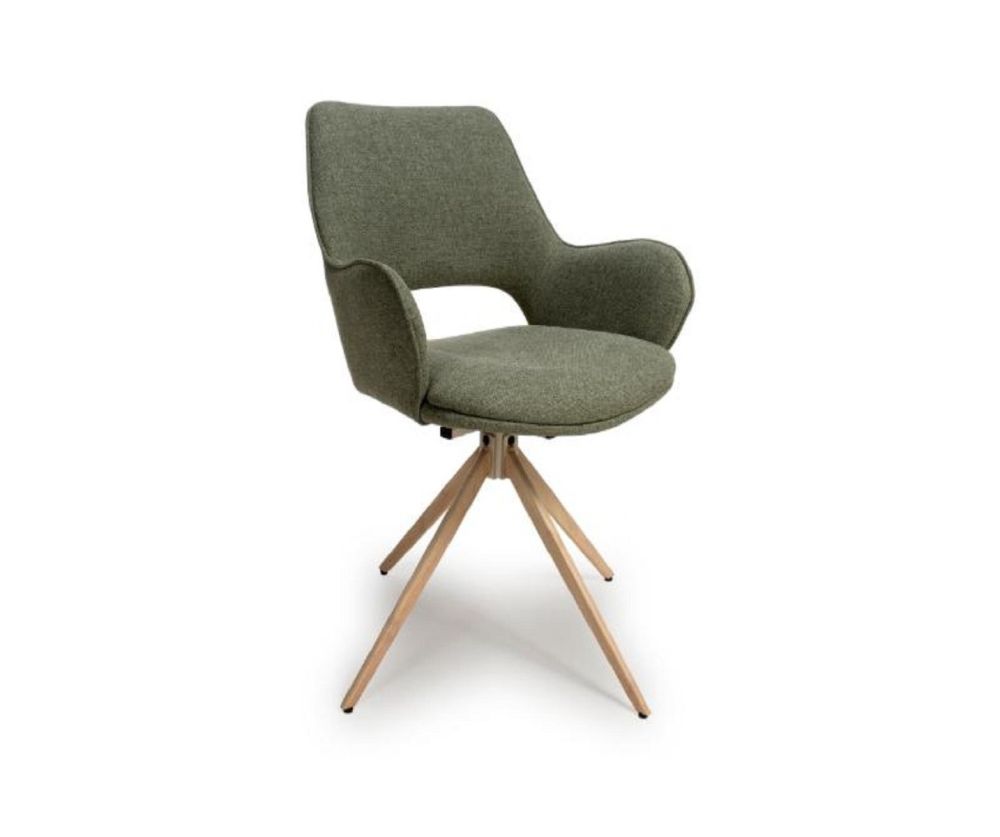 Furniture Link Perth Sage Swivel Dining Chair in Pair