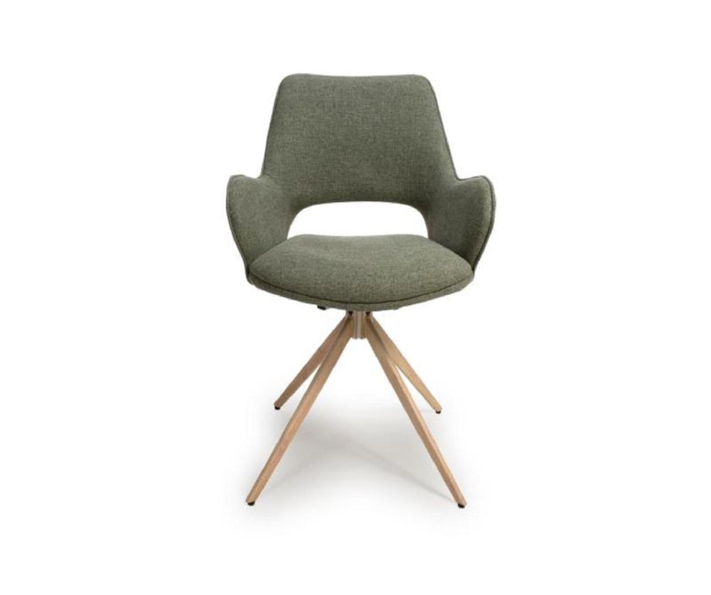 Furniture Link Perth Sage Swivel Dining Chair in Pair