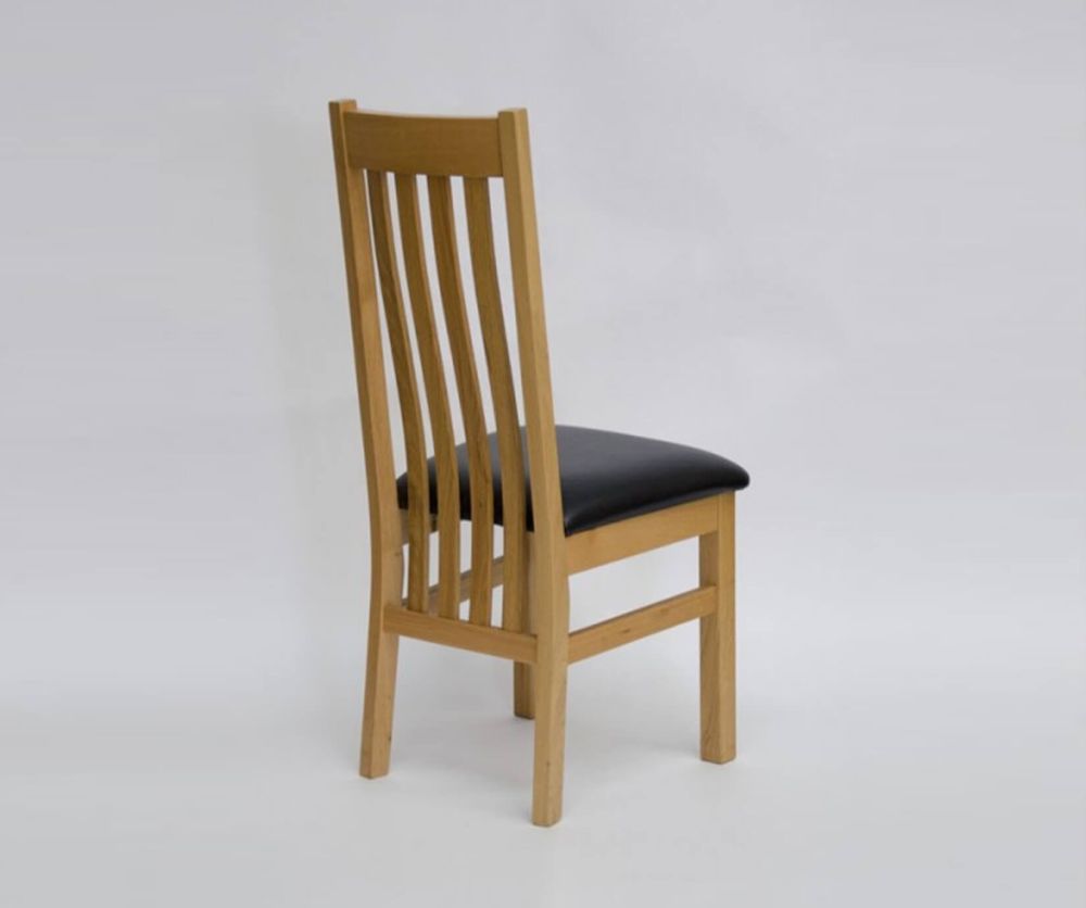 Homestyle GB Perugia Oak Dining Chair in Pair