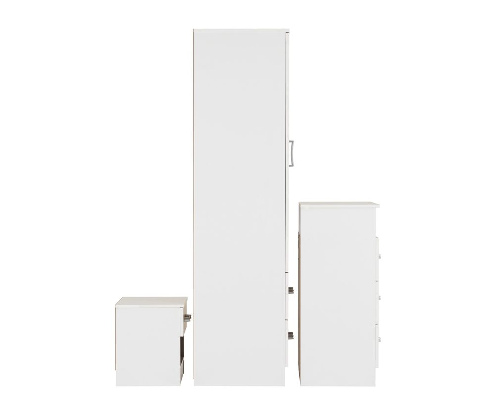 Seconique Polar White Bedroom Set
