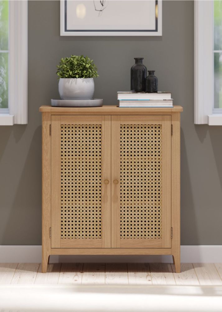 Heritance Halmstad Natural Oak 2 Door Cabinet