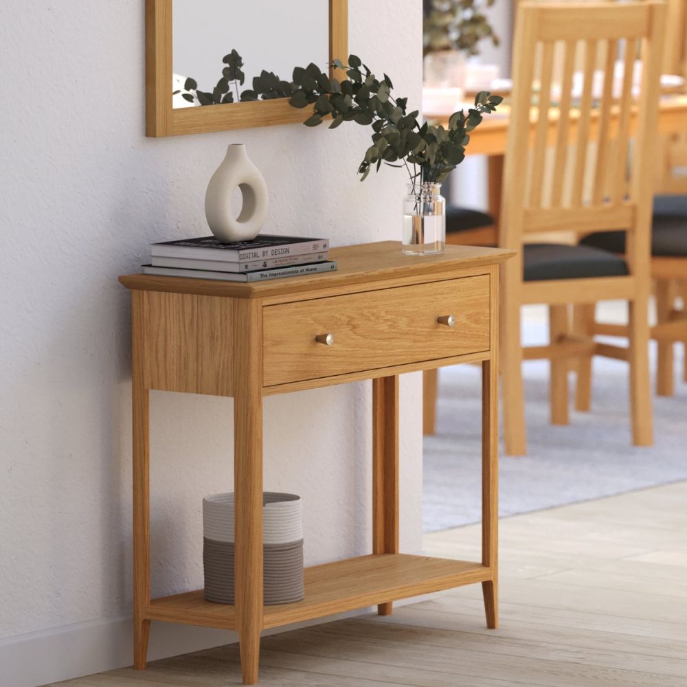 Heritance Saxby Oak Console Table