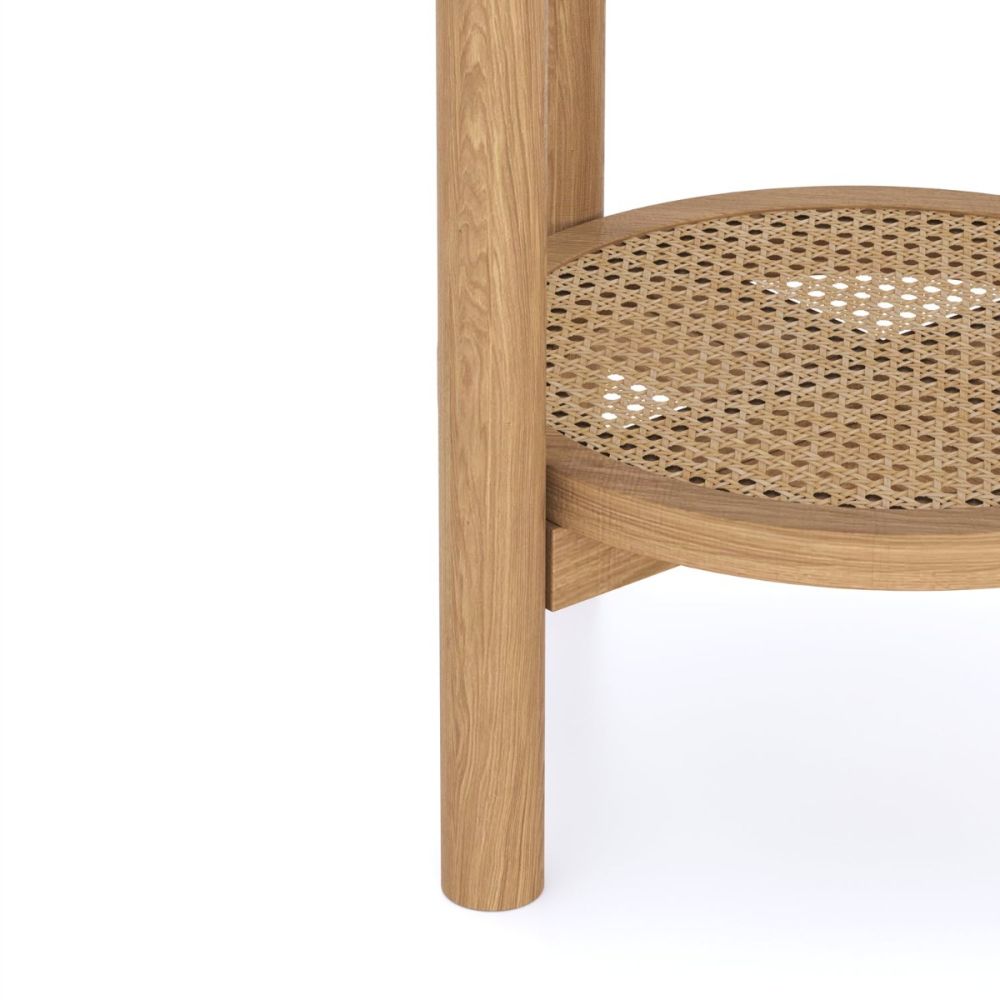 Heritance Halmstad Natural Oak Round Side Table
