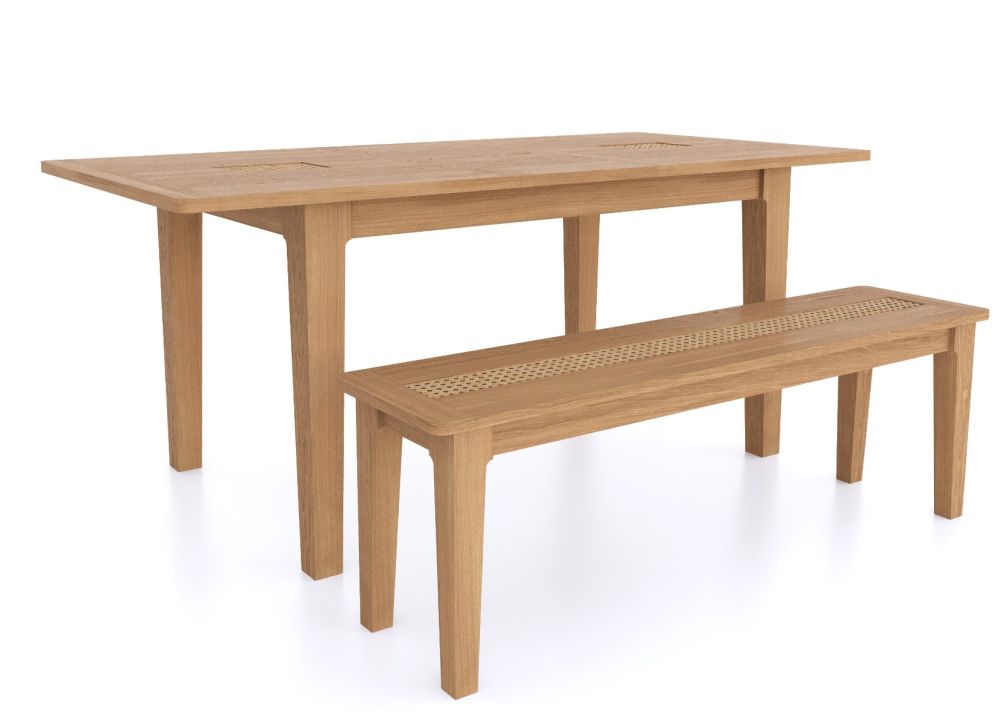 Heritance Halmstad Natural Oak Dining Bench