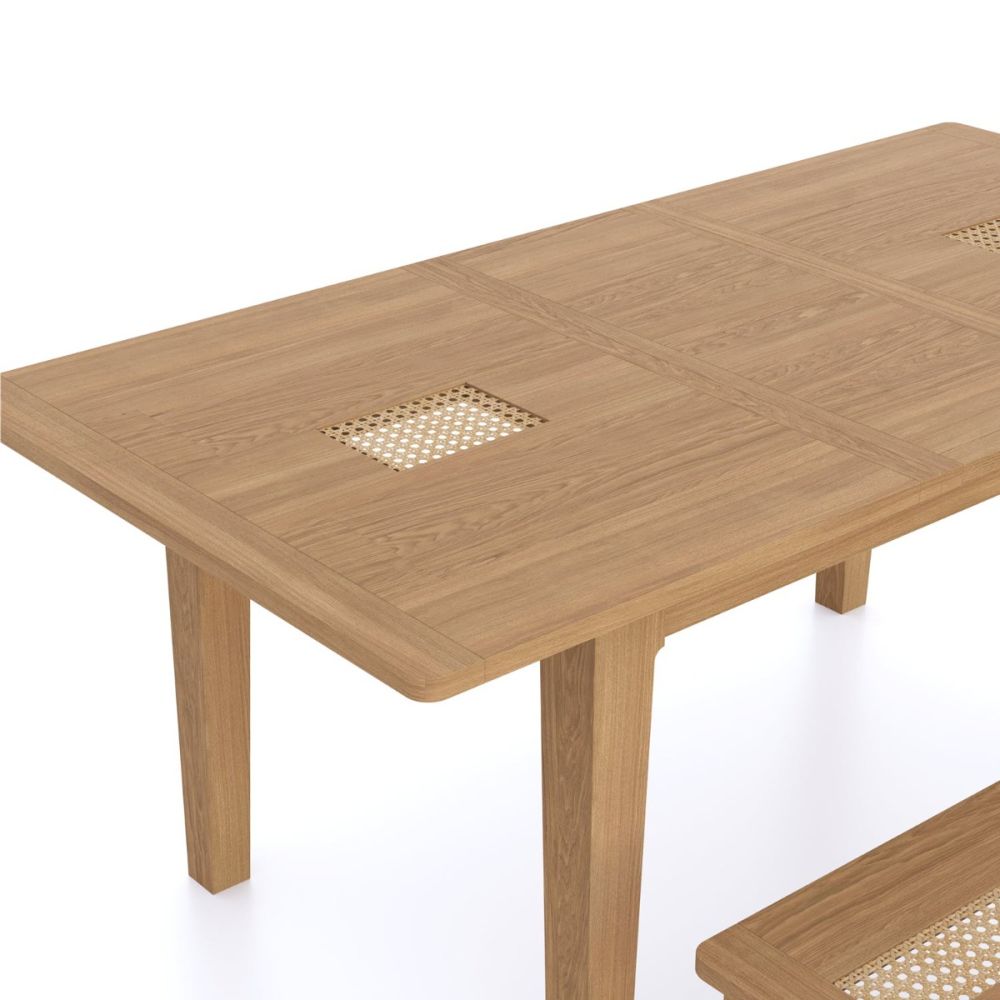 Heritance Halmstad Natural Oak Extending Dining Table