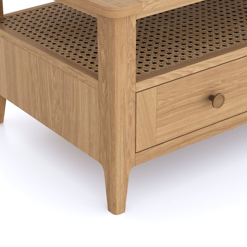 Heritance Halmstad Natural Oak 2 Drawer Coffee Table