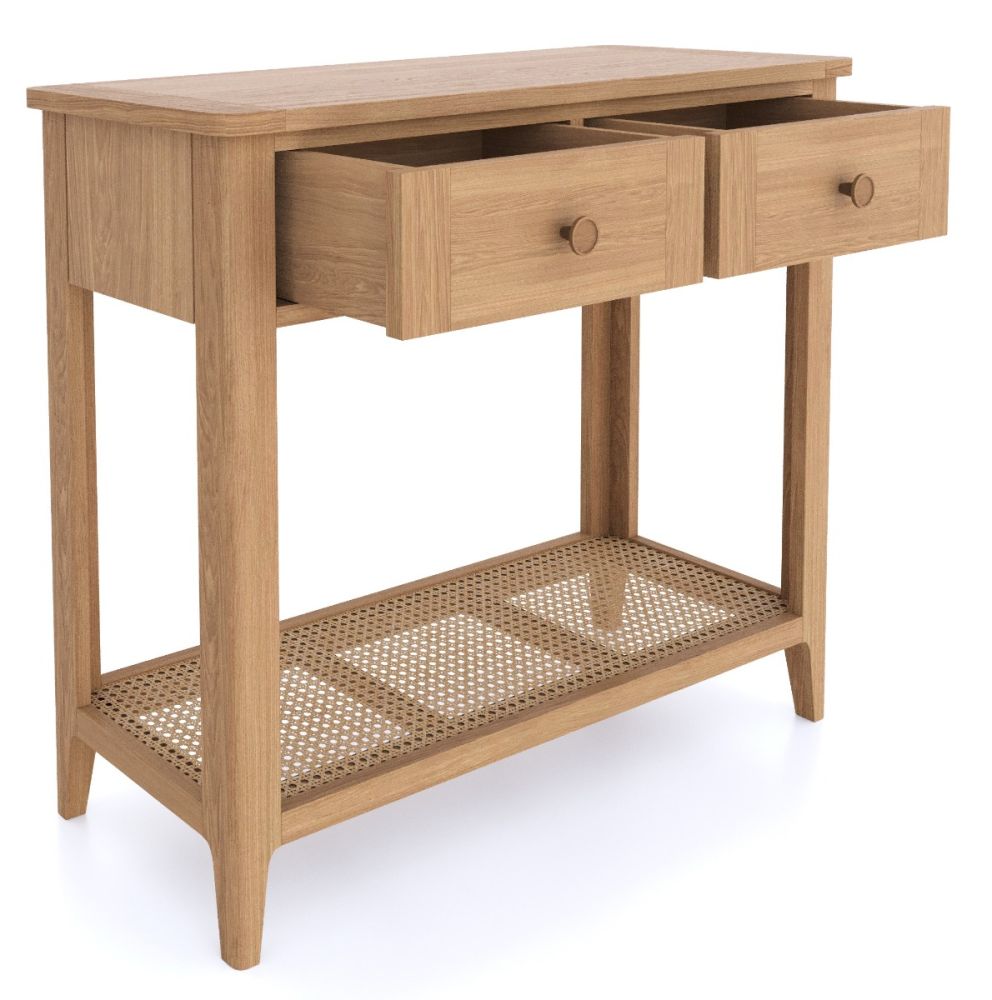 Heritance Halmstad Natural Oak Console Table