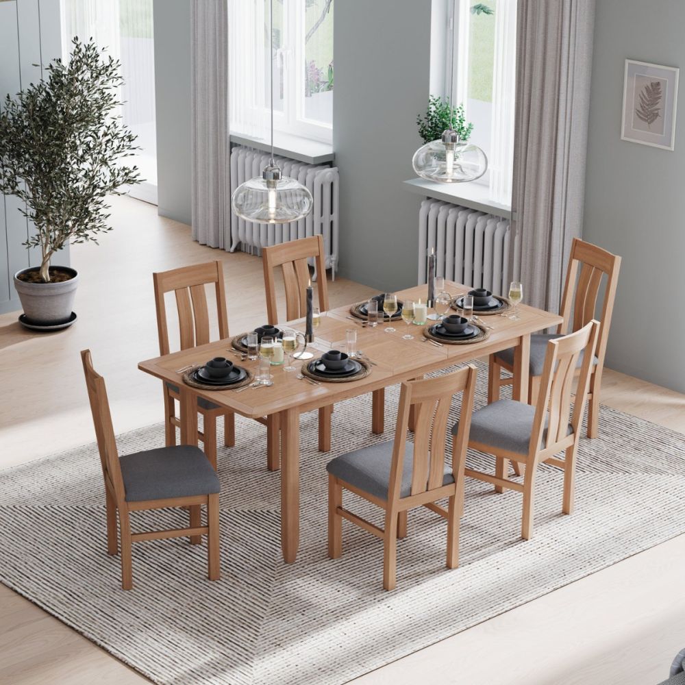 Heritance Arlyn Oak Extending Dining Table (W160-200cm)