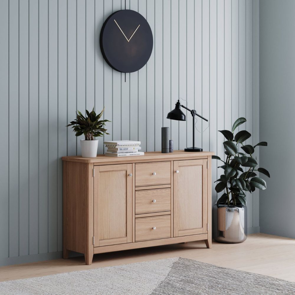 Heritance Arlyn Oak 2 Door and 3 Drawer Sideboard