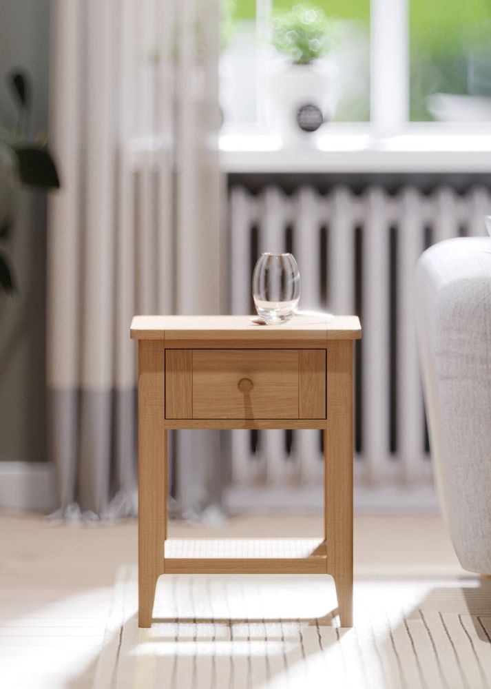 Heritance Halmstad Natural Oak Lamp Table