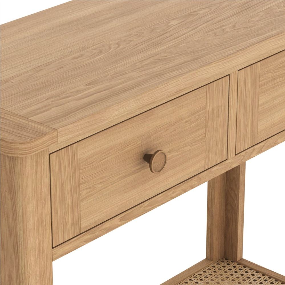 Heritance Halmstad Natural Oak Console Table