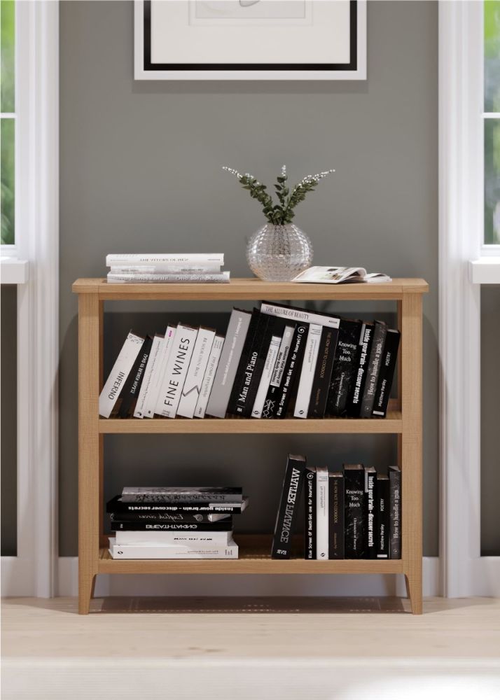 Heritance Halmstad Natural Oak Open Bookcase