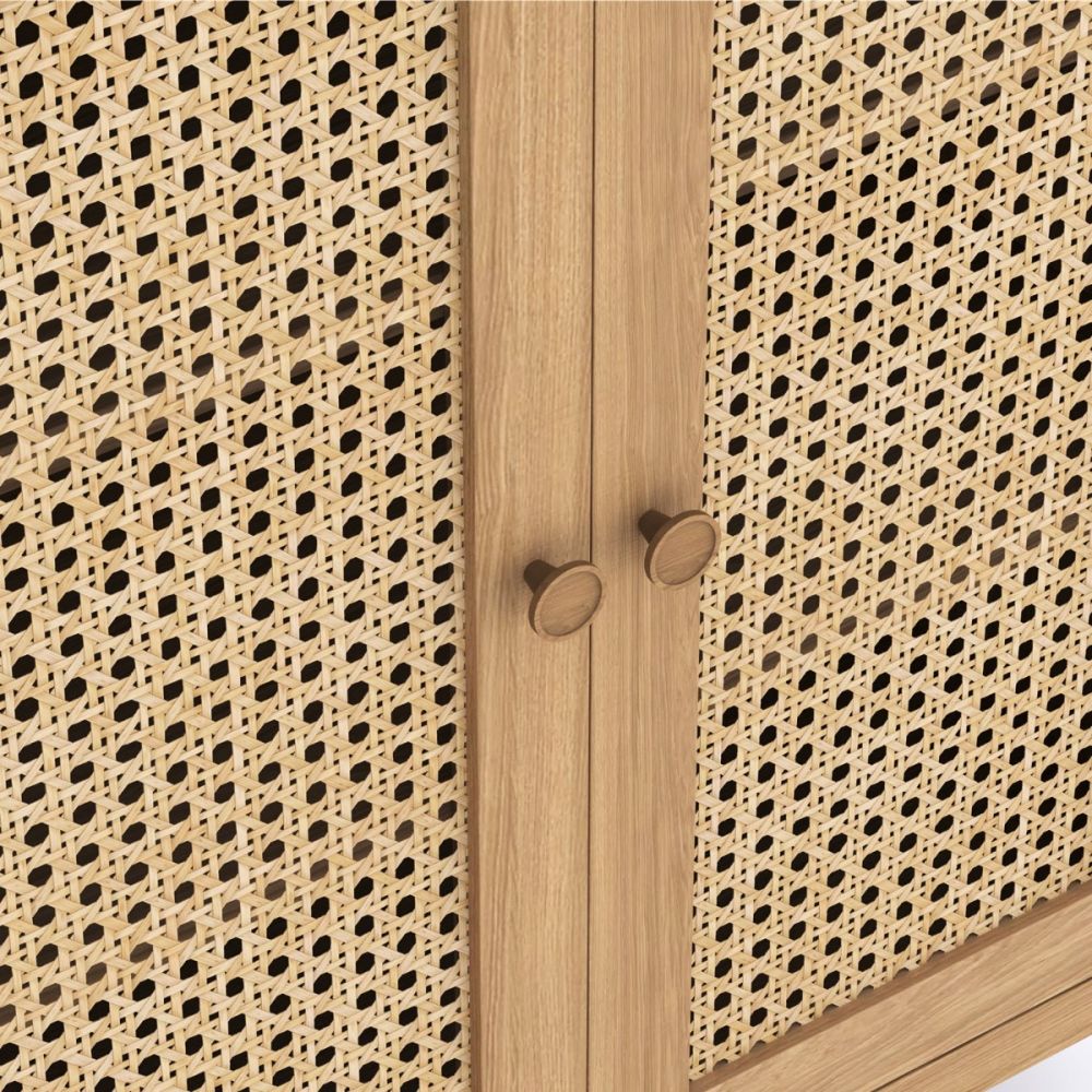 Heritance Halmstad Natural Oak 2 Door Cabinet