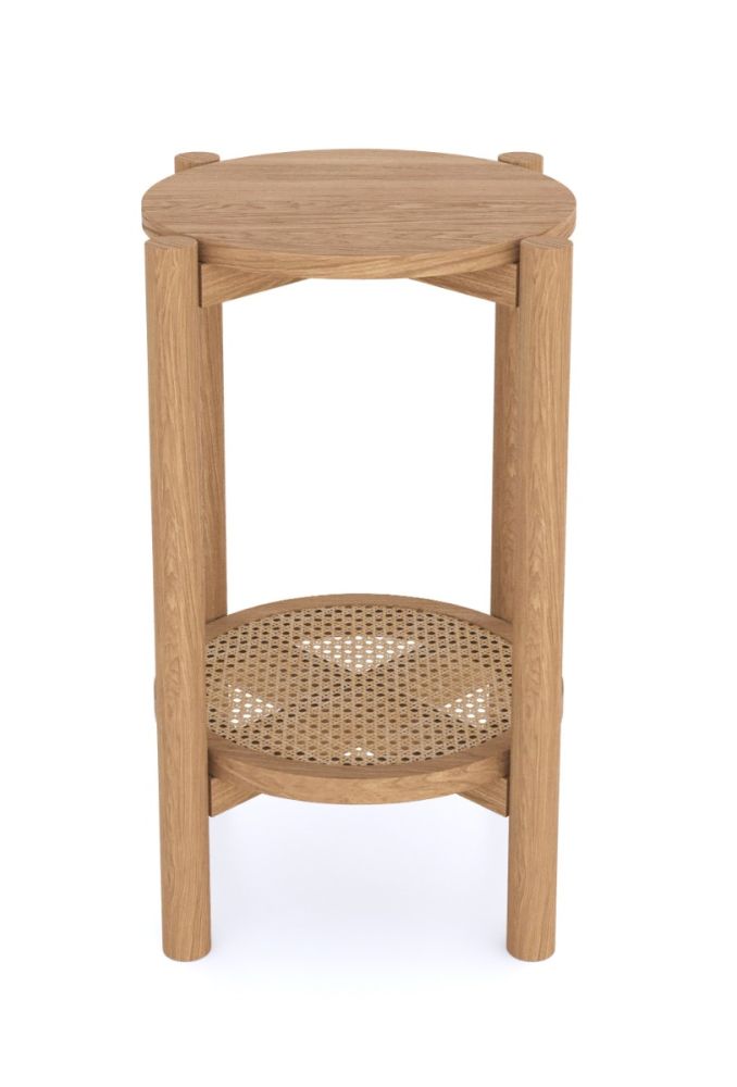 Heritance Halmstad Natural Oak Round Side Table