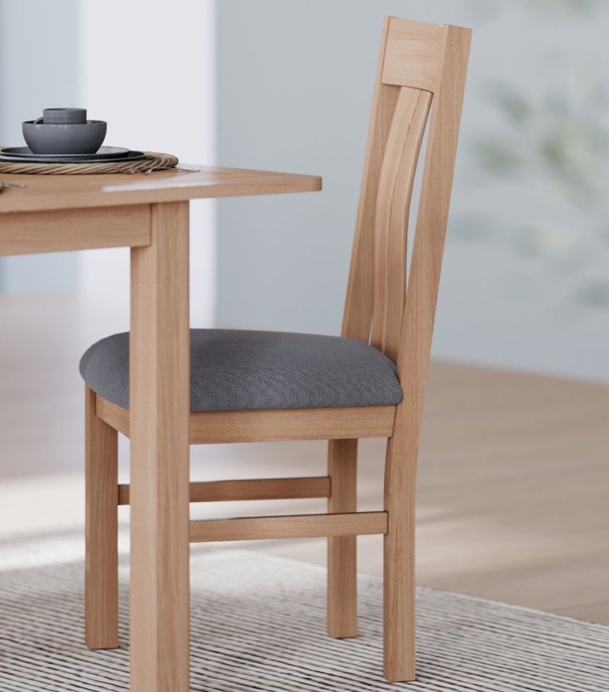 Heritance Arlyn Oak Dining Chair in Pair