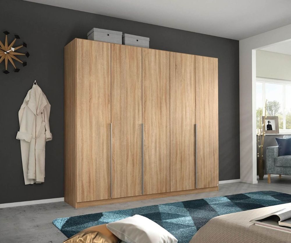 Rauch Alabama Artisan Oak 5 Door Wardrobe