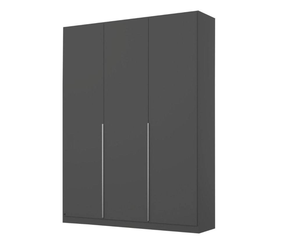 Rauch Alabama Metallic Grey 3 Door Hinged Wardrobe