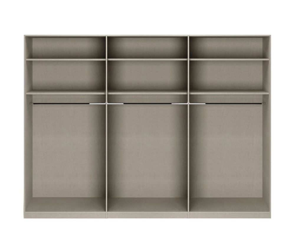 Rauch Alabama Metallic Grey 6 Door Wardrobe