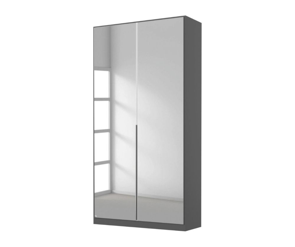 Rauch Alabama Champagne 2 Mirror Doors Hinged Wardrobe