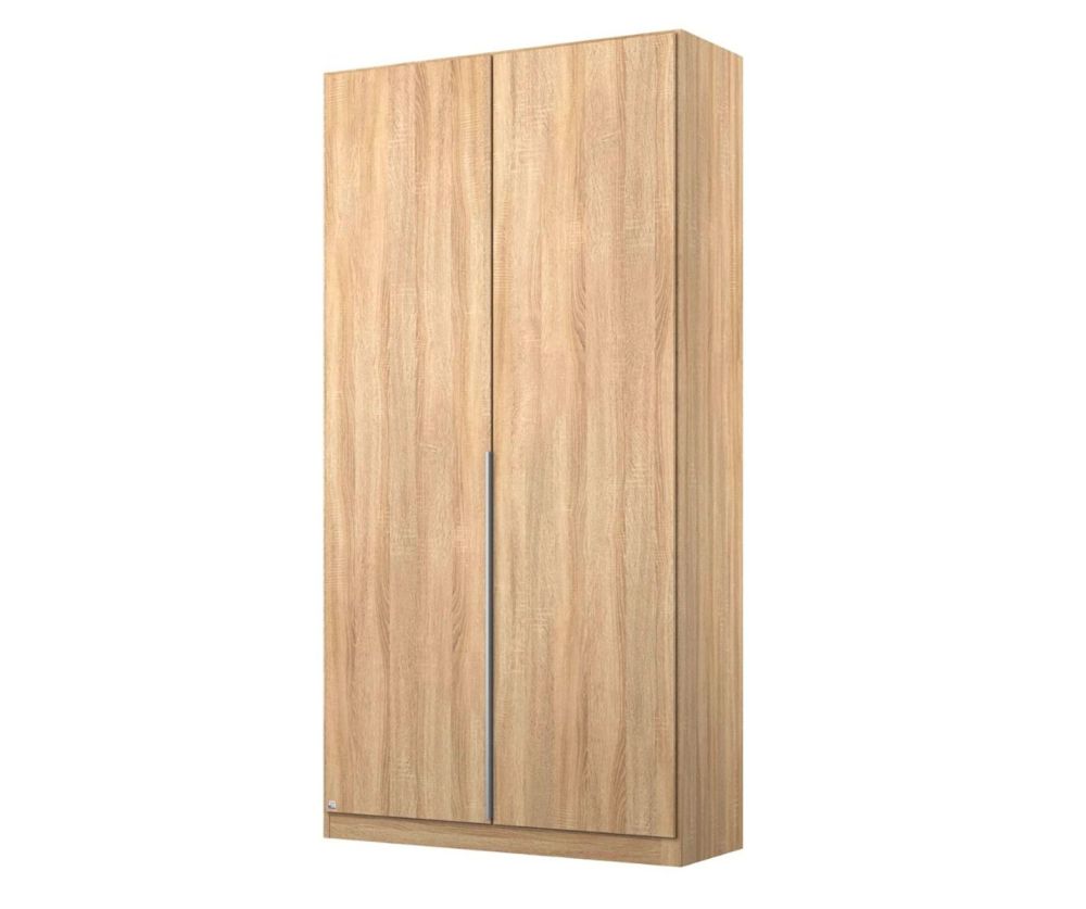 Rauch Alabama Sonoma Oak 2 Door Hinged Wardrobe