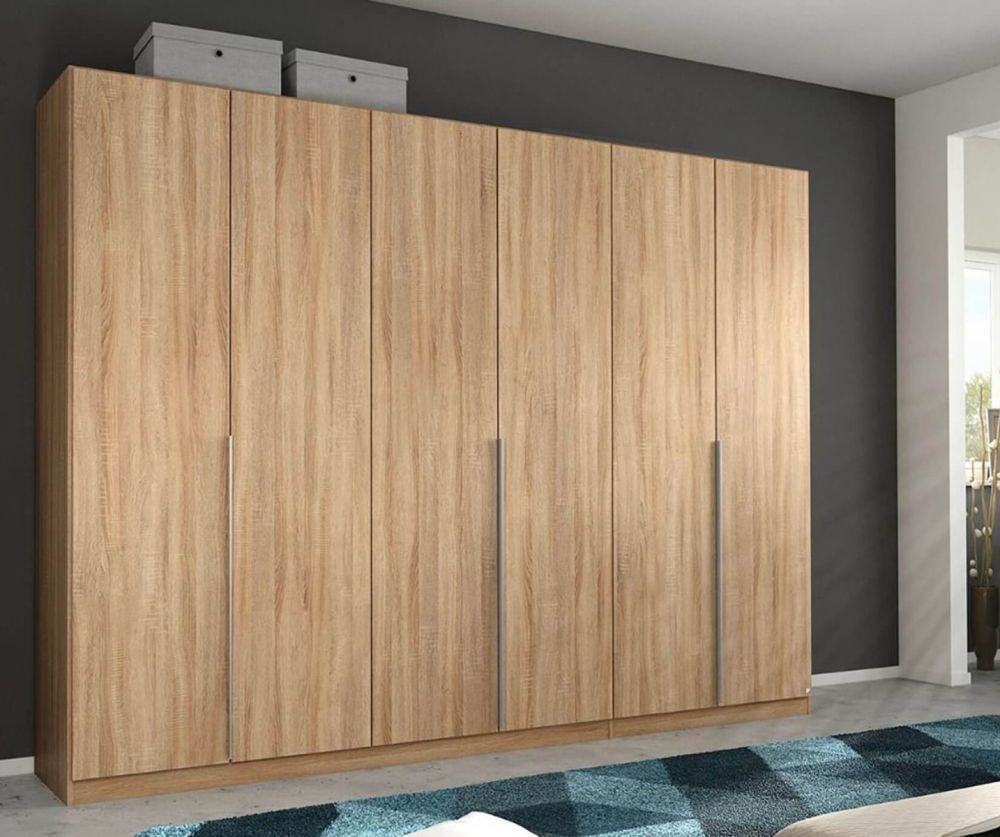 Rauch Alabama Sonoma Oak 6 Door Wardrobe