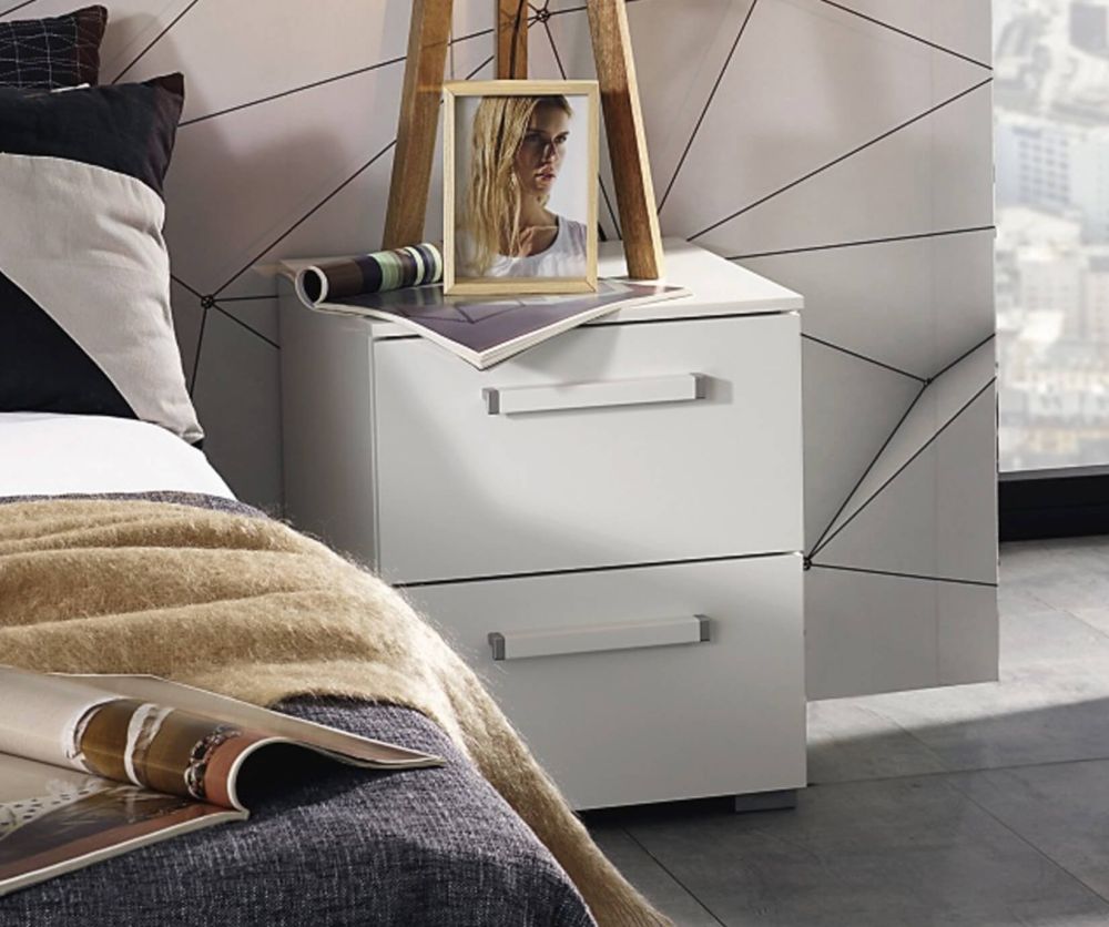 Rauch Aldono Sonoma Oak Carcase 2 Drawer Bedside Table- W 50cm