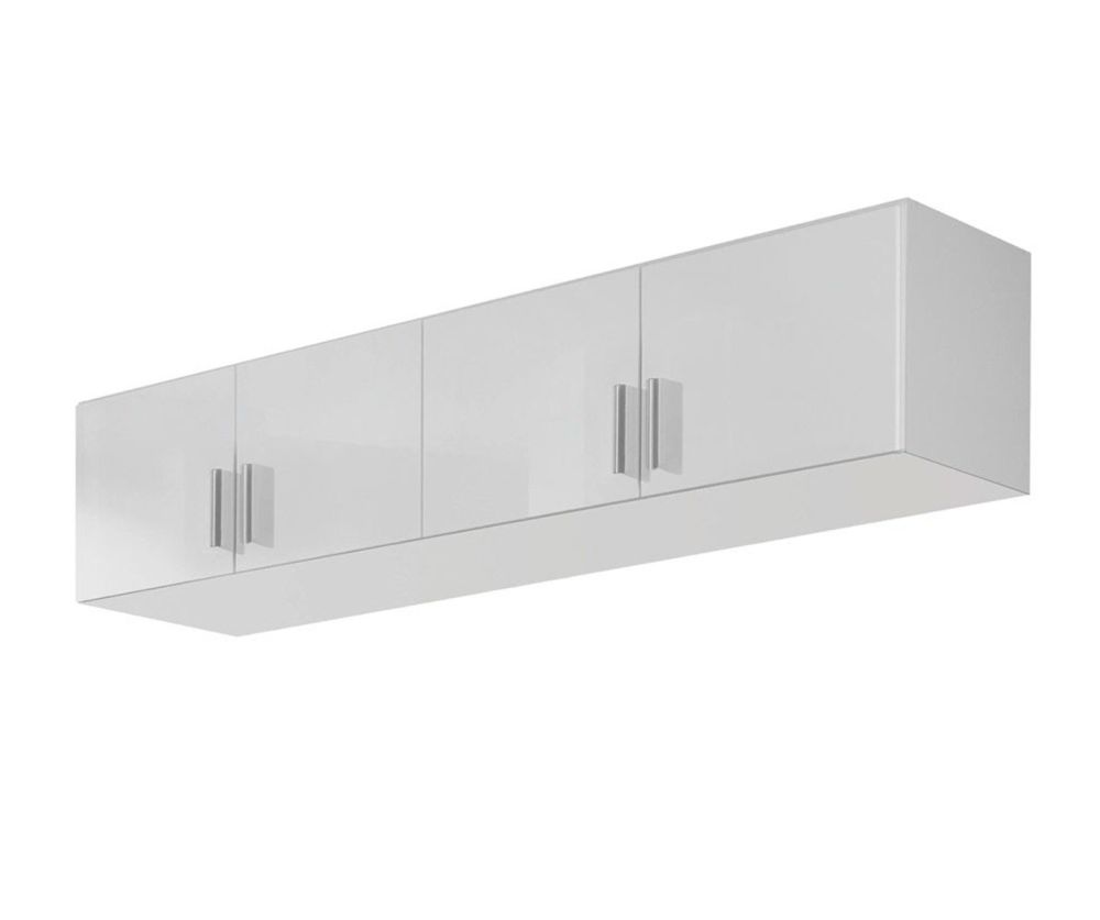 Rauch Celle Extra Sonoma Oak with High Gloss White 4 Door 8 Drawer Wardrobe (W181cm)