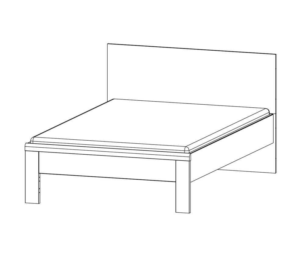 Rauch Rivera Sonoma Oak Overbed Unit Bedroom Set with 160cm Bed