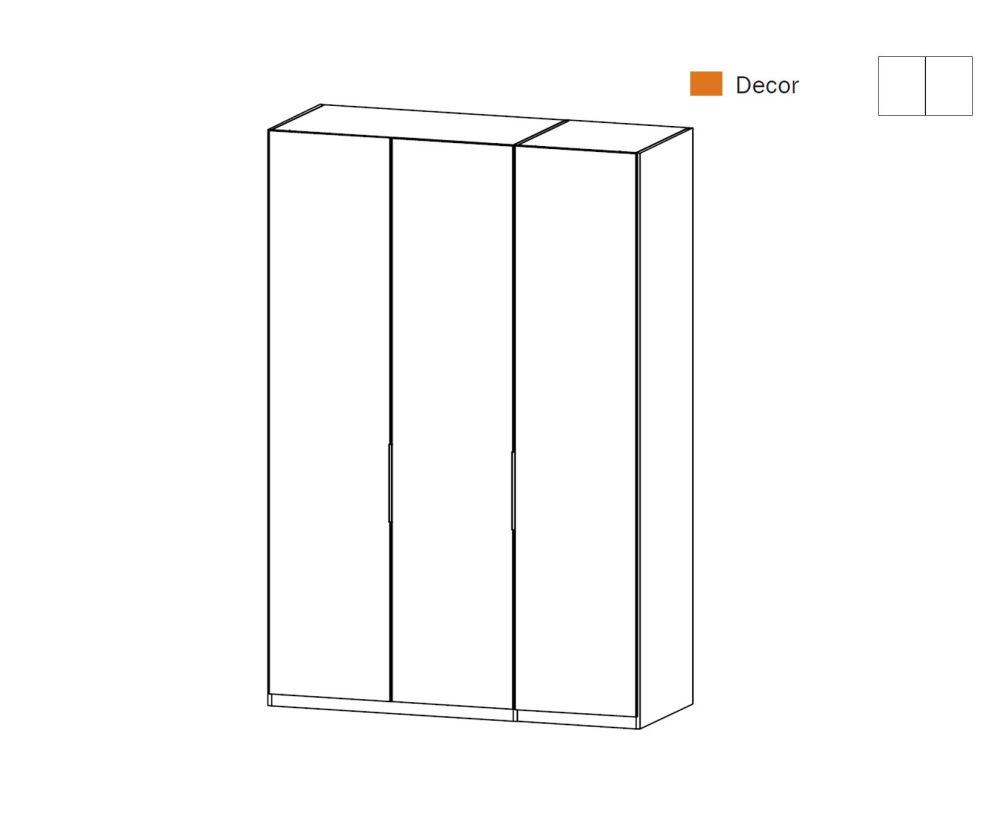 Rauch Zenaya Alpine White 3 Door Wardrobe