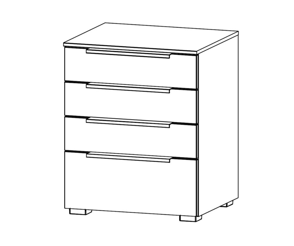 Rauch Zenaya Silk Grey Carcase 4 Drawer Chest