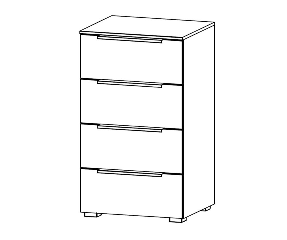 Rauch Zenaya Silk Grey Carcase 4 Drawer Chest
