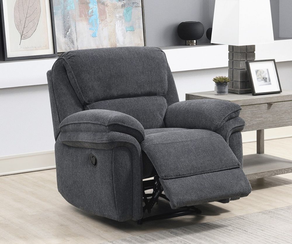 Sasha Dark Grey Recliner Chair