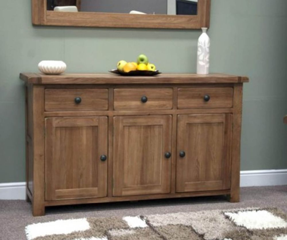 Homestyle GB Rustic Oak Large Sideboard