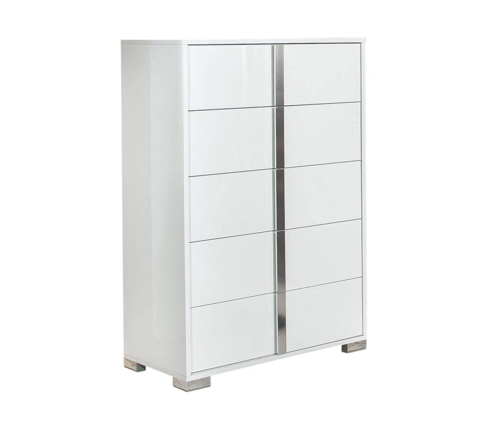 H2O Design San Marino Italian 5 Drawer Chest