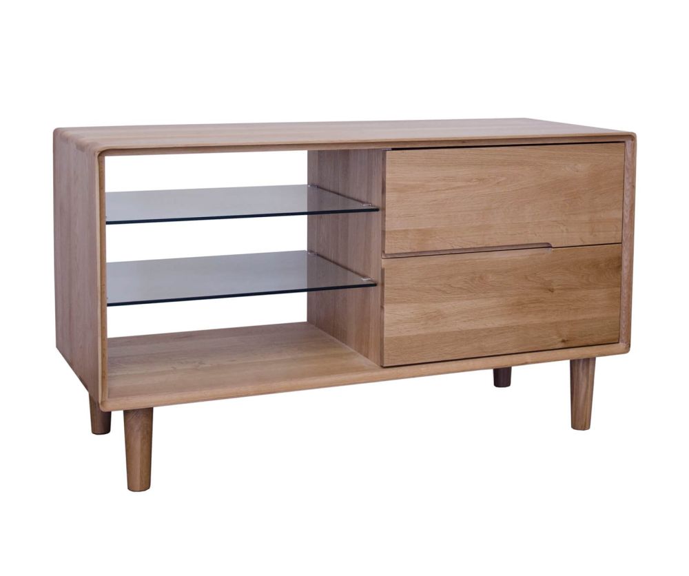 Homestyle GB Scandic Solid Oak Small TV Unit